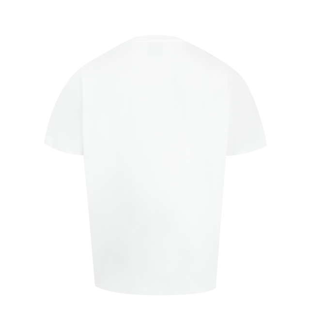 Image 2 of 2 - WHITE - CASABLANCA Classic T-Shirt featuring short-sleeves, classic design, signature artwork and classic crew neck in a relaxed silhouette. 100% organic cotton. Made in Portugal.