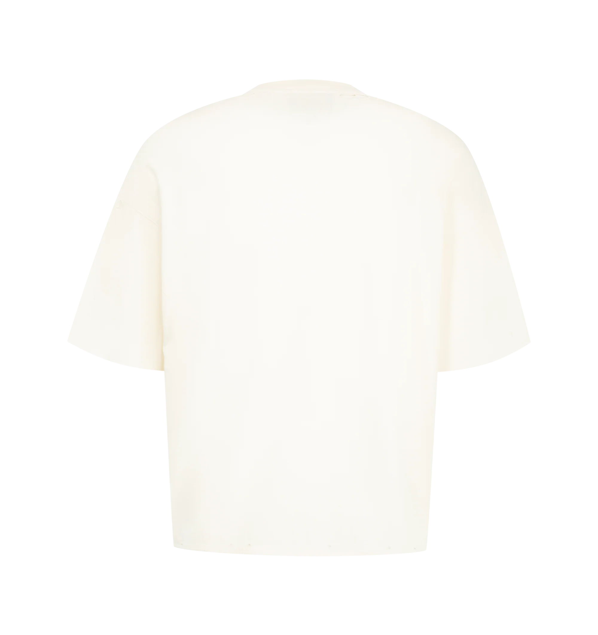 Image 2 of 2 - NEUTRAL - UGG X Willy Chavarria Men's Hug It Tee is crafted in a distressed cotton material with a signature graphic on the front of the tee "Let's Ugg It Out" with distressed details throughout. 