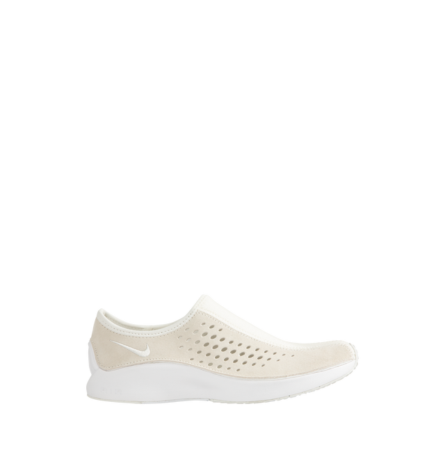 Image 1 of 5 - WHITE - NIKE Air Superfly Moc Sneaker featuring a slip-on design for a sleek, stealthy look, larger vent holes keep the Superfly DNA intact while offering increased breathability and rubber in the outsole gives you everyday traction.