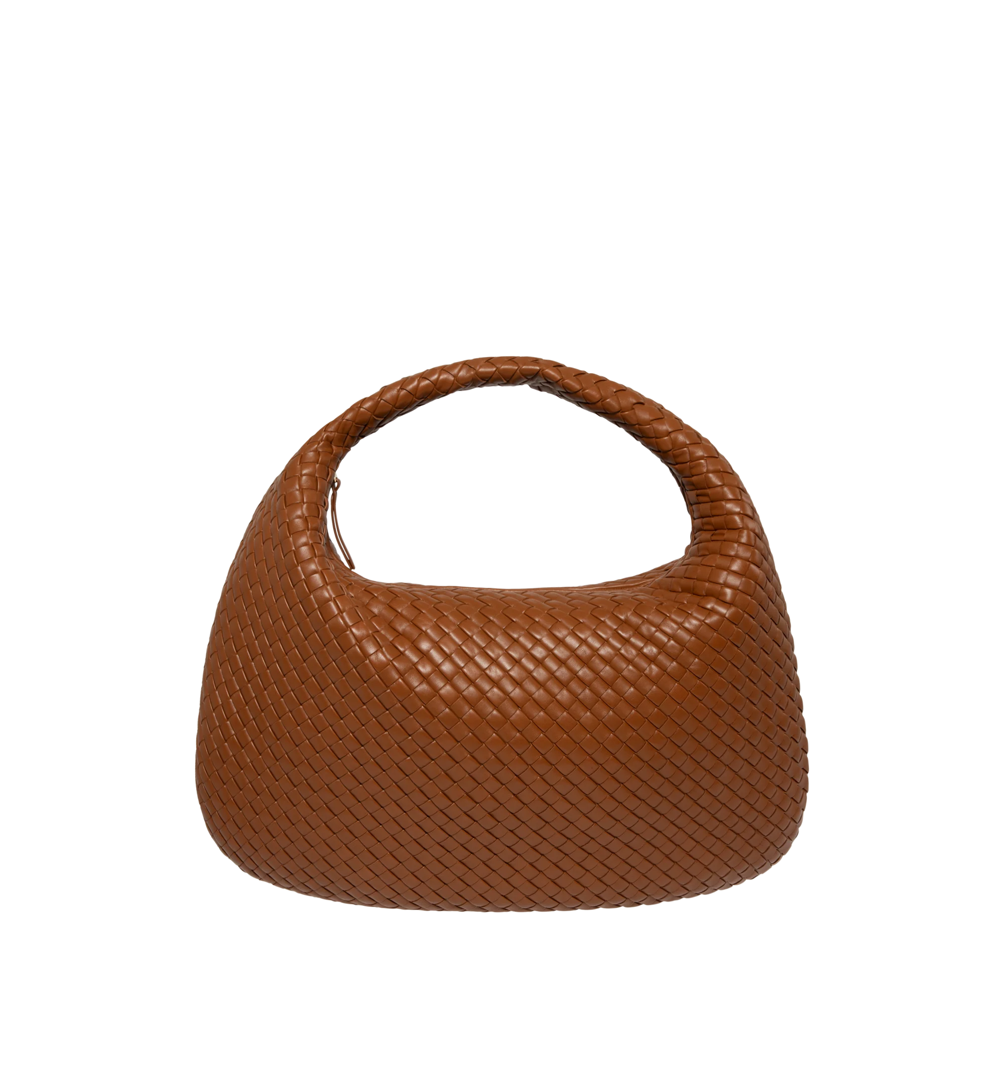 Image 1 of 3 - BROWN - Bottega Veneta Maxi Veneta Bag featuring maxi padded Intrecciato supple leather shoulder bag with single compartment, one zipped pocket, zip closure and suede lining. Lambskin. Made in Italy. This item may be restricted for online purchase to international clients. For assistance purchasing this item please contact our dedicated stylist team at personalshopping@hirshleifers.com.