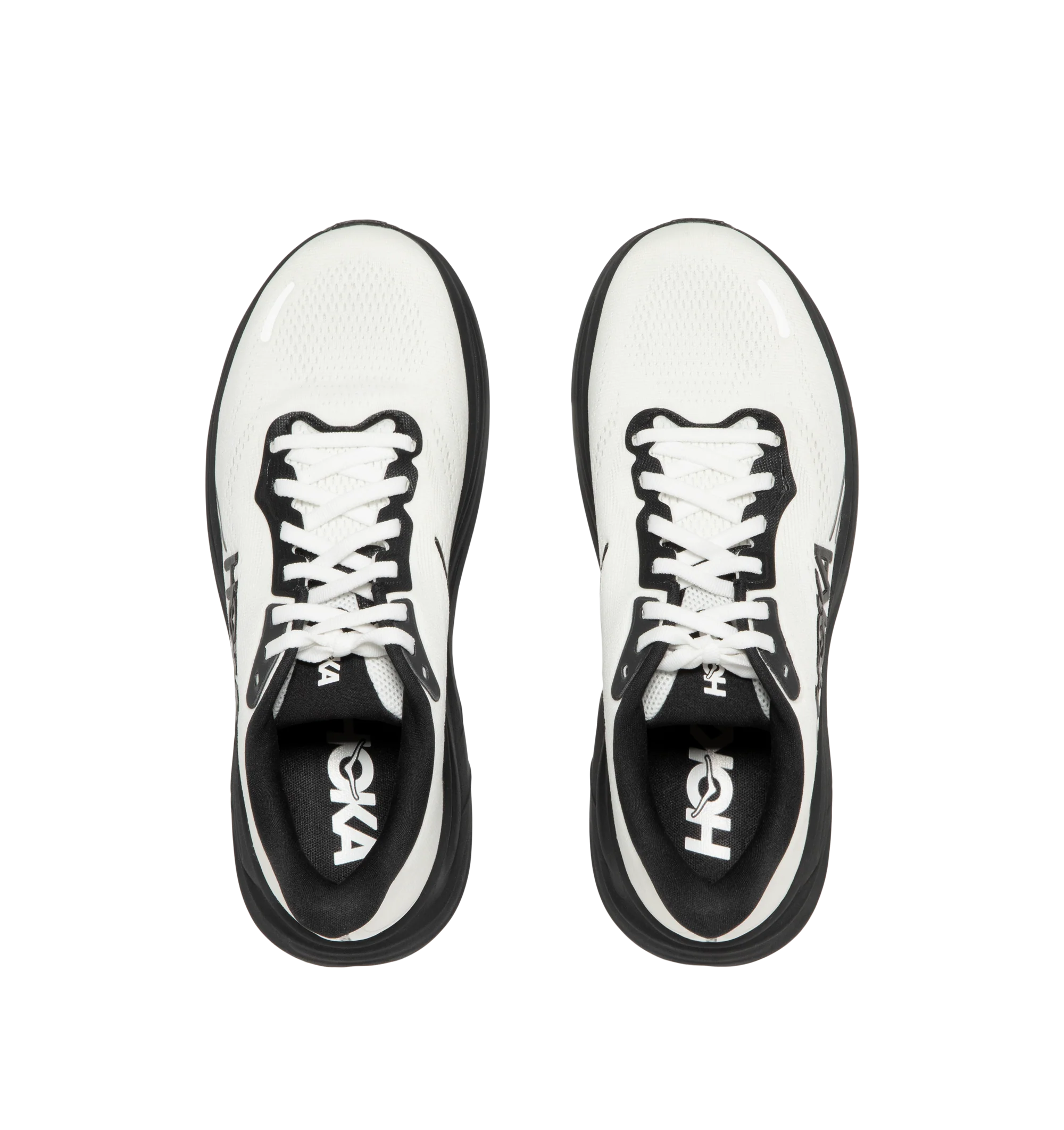 Image 5 of 5 - BLACK - Hoka Mens Clifton 11 Running Shoes feature an engineered mesh upper with reflective details and 3D-printed overlays. Designed with a CMEVA midsole, Rearfoot-Focused Active Foot Frame, MetaRocker geometry, open-cell sockliner, double-lace lock system, and Durabrasion rubber outsole for lightweight cushioning, stability, and everyday road running. Upper: Engineered Mesh; Midsole: CMEVA; Outsole: Durabrasion Rubber. Imported.