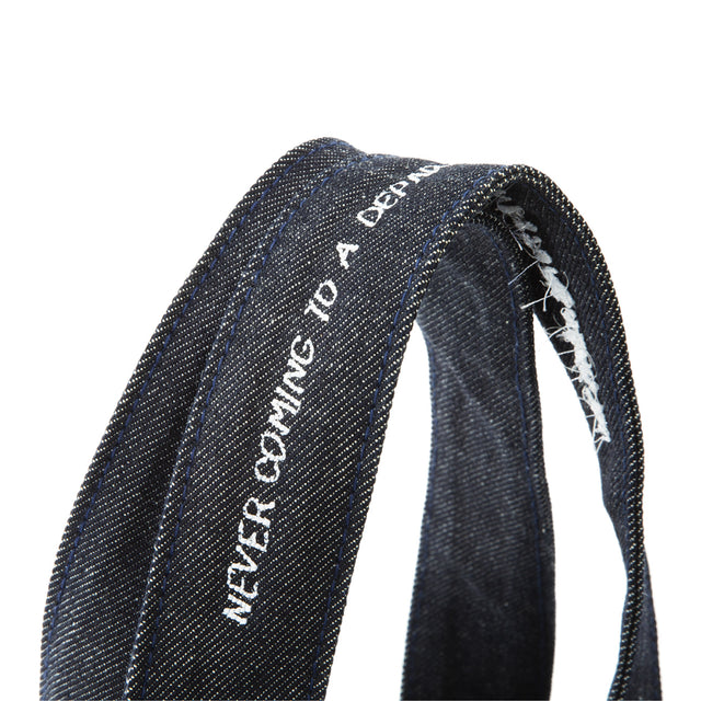 Image 2 of 4 - NAVY - OCD 27 Denim Tote featuring two top handles, open top and embroidered logo. 15"H x 17"W
