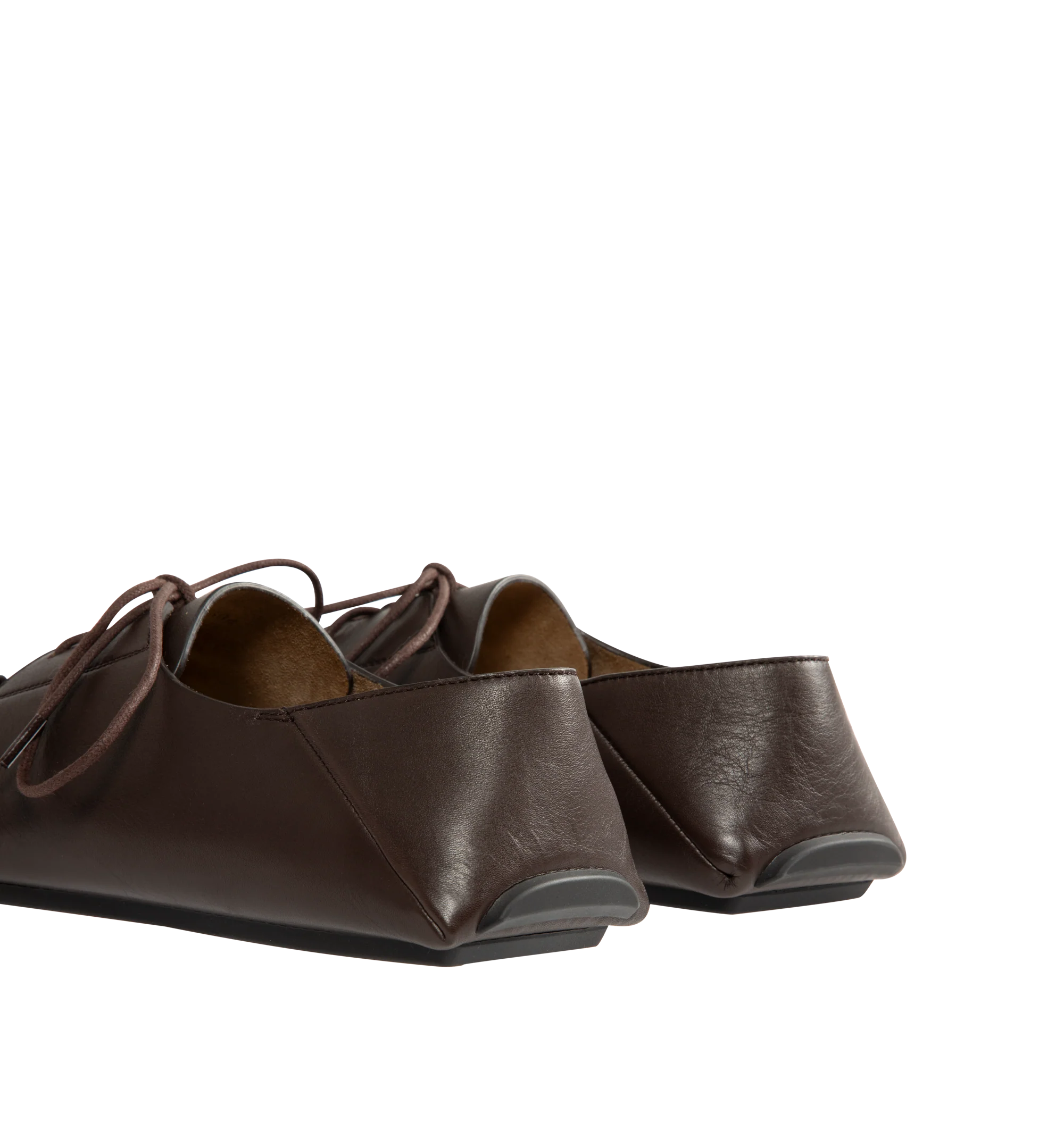 Image 3 of 4 - BROWN - Loewe Boat shoe in soft calfskin made in a classic moccasin construction, featuring a round toe shape, waxed laces and hand-stitched details around the upper. Square lace closure, embossed Anagram on the upper, padded leather insole, suede lining, injected rubber outsole with Anagram cut-out detail. Made in Italy.