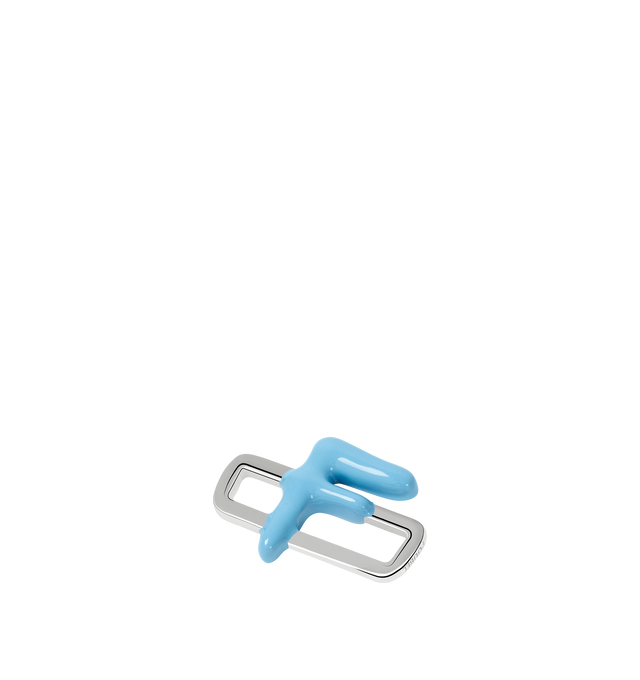 Image 6 of 8 - BLUE - Poubel by The Gstaad Guy "F" charm from the Alphabet Collection. All charms are made of .925 sterling silver, and are hand-painted using non-toxic lead-free enamel.Links sold separately. Cheap Luxury Handbag Shop offers a range of initial pieces from this collection in-store. For personal consultation and detailed information about jewelry, please contact our dedicated stylist team at personalshopping@hirshleifers.com