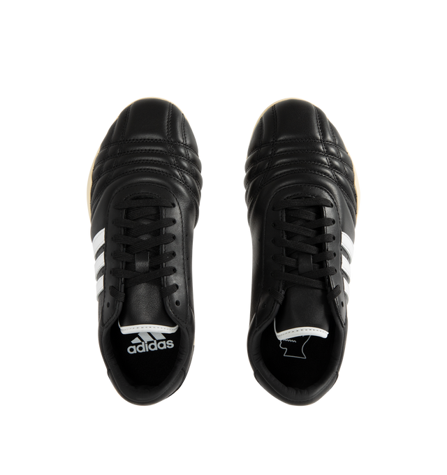 Image 5 of 5 - BLACK - ADIDAS Brain Dead Taekwondo Sneaker featuring regular fit, leather and synthetic upper, monochrome foil-branded premium leather, three-stripes, leather lining and rubber outsole. 