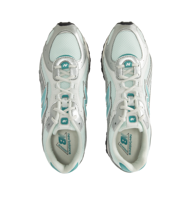 Image 5 of 5 - SILVER - NEW BALANCE 204L Sneaker featuring synthetic upper, EVA outsole, multi-piece upper with embossed overlay, screen-printed graphics along the saddle, distinctive outsole with 2000s-inspired strike path and 70s-influenced tread pattern and double-stacked suede 'N' logo.