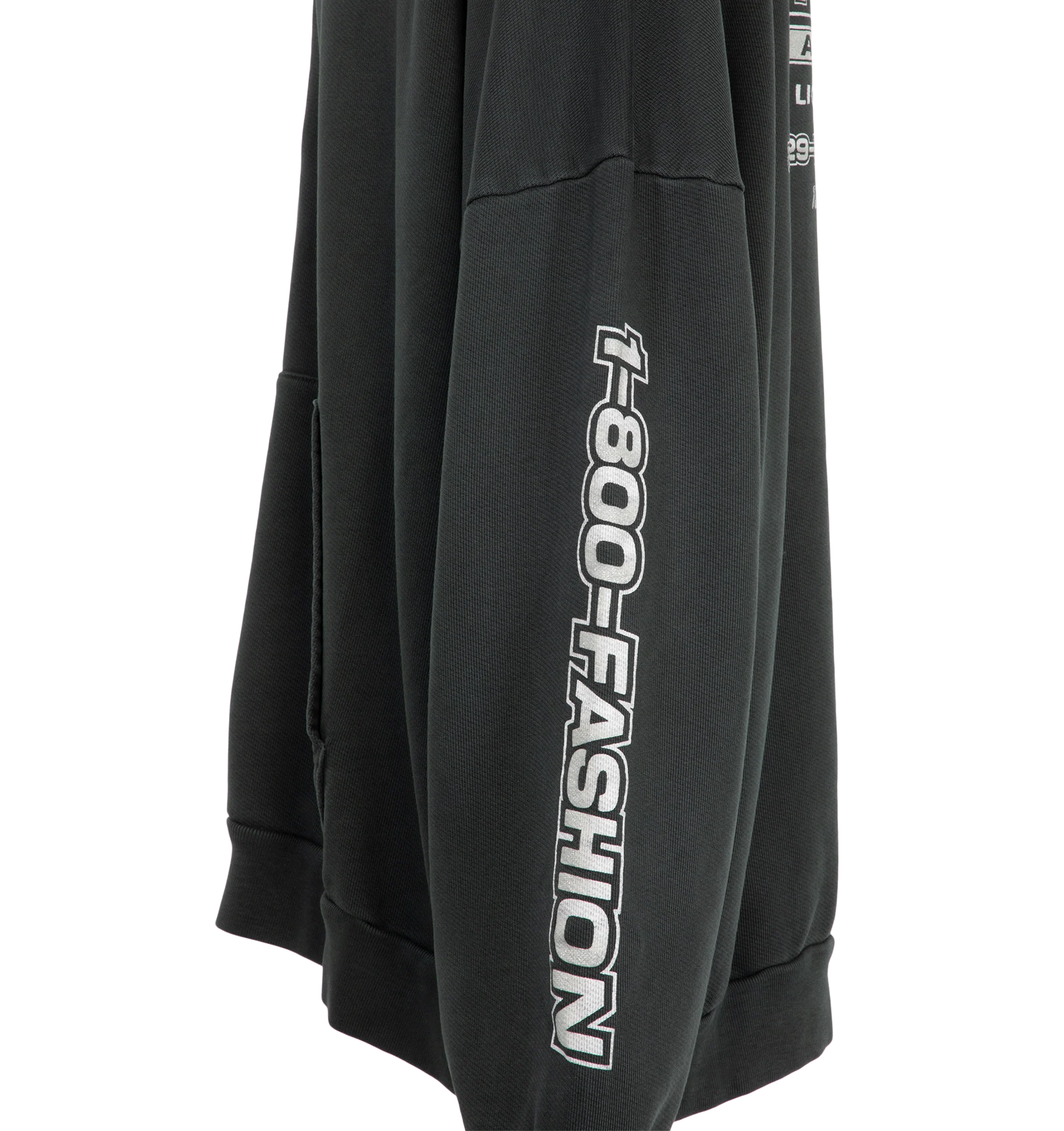Image 4 of 4 - BLACK - The Chavarria Licensed Designs Zip Hoodie is cut in an oversized silhouette with dropped shoulders for a relaxed, easy fit. Crafted from 100% Cotton. 