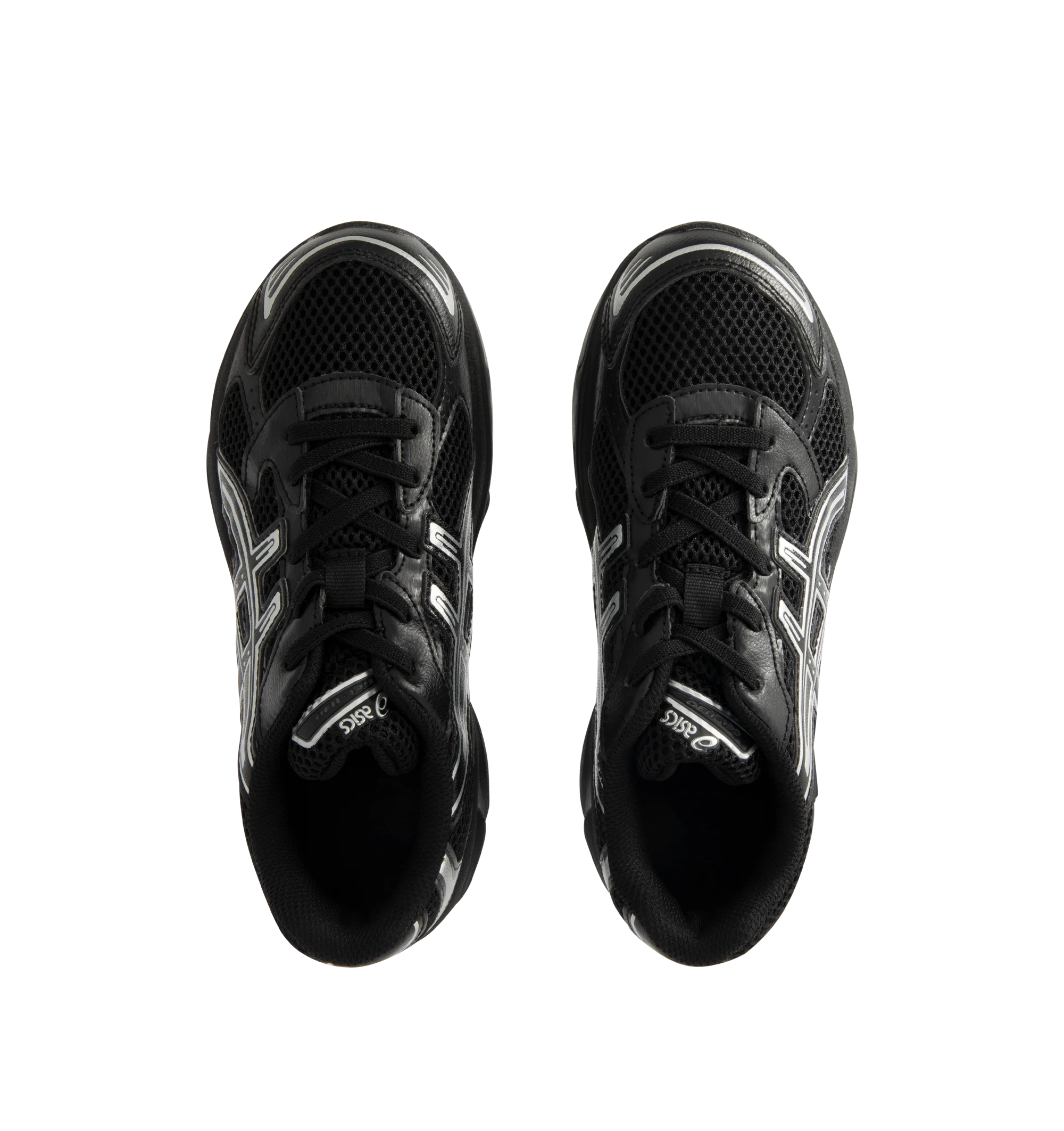 Image 5 of 5 - 002 BLACK/CREAM - Asics GEL-Kayano 14 Sneakers are lace-up style with rip-stop underlays, GEL cushioning, and TRUSSTIC support system. Unisex style in men's sizing. Imported from Indonesia.