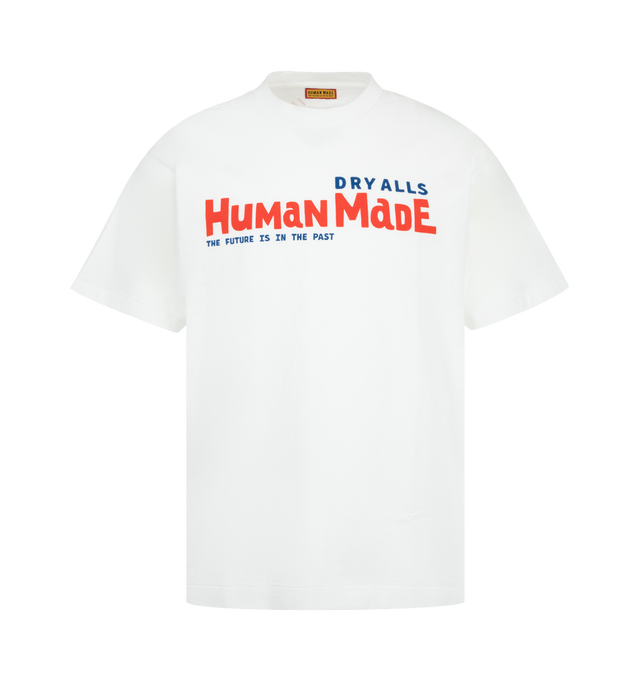 Image 1 of 2 - WHITE - HUMAN MADE Graphic T-Shirt featuring short sleeves, crew neck, regular fit, drop shoulders and graphic on front. 100% cotton.