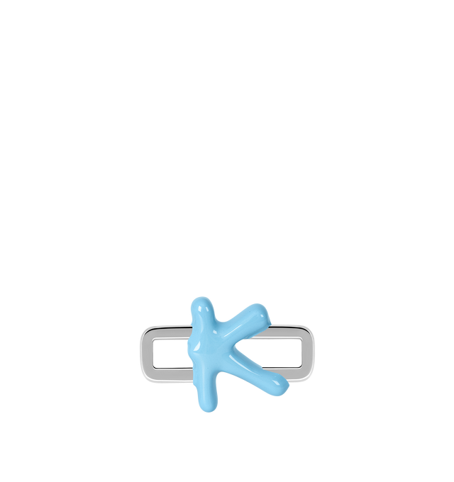 Image 1 of 8 - BLUE - Poubel by The Gstaad Guy "K" charm from the Alphabet Collection. All charms are made of .925 sterling silver, and are hand-painted using non-toxic lead-free enamel.Links sold separately. Cheap Luxury Handbag Shop offers a range of initial pieces from this collection in-store. For personal consultation and detailed information about jewelry, please contact our dedicated stylist team at personalshopping@hirshleifers.com