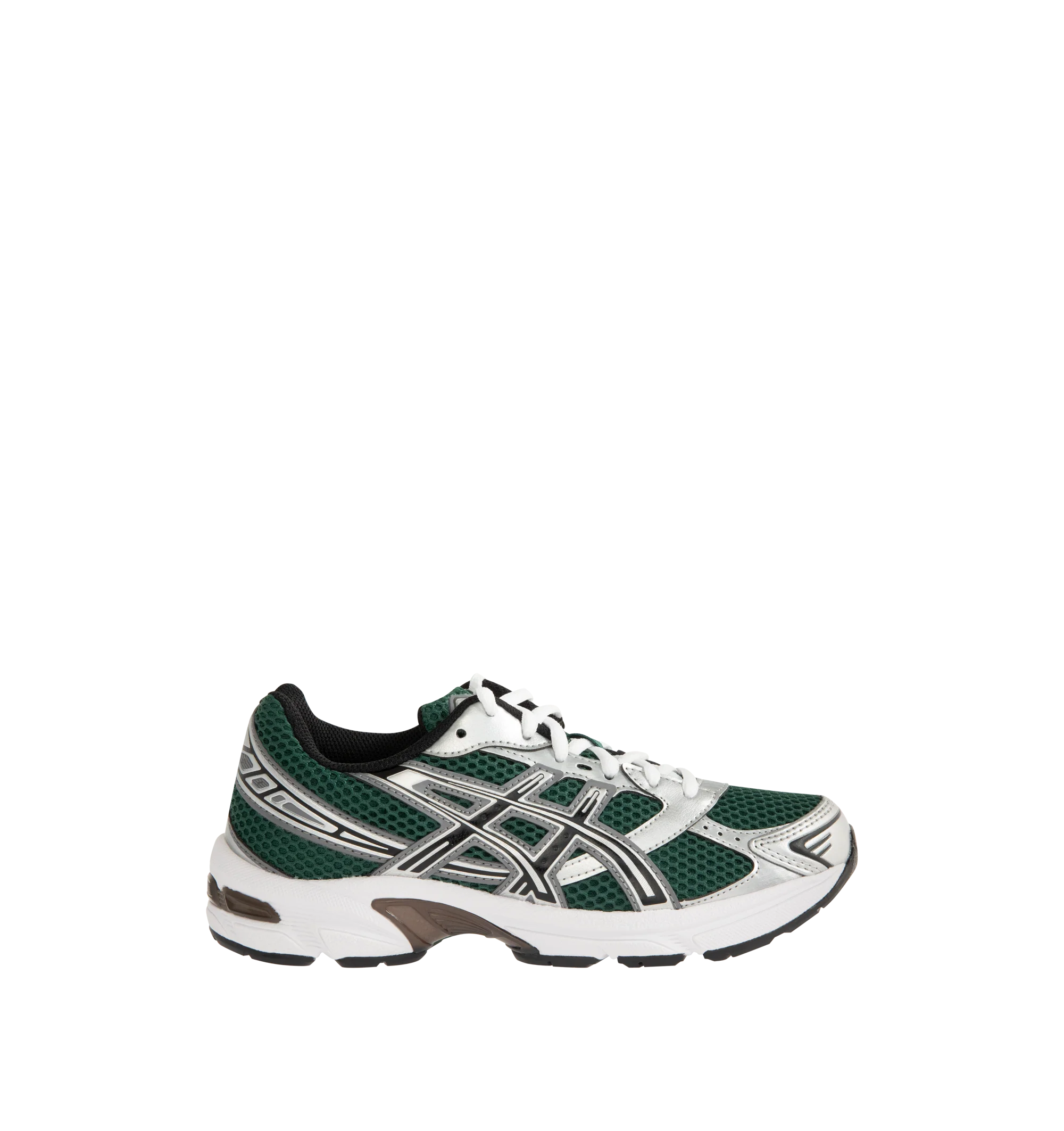 Image 1 of 5 - GREEN - Asics GEL-1130 Sportstyle Retro Sneaker featuring late 2000s runner aesthetic reimagined with overlays and breathable mesh underlays, GEL technology cushioning for excellent shock absorption. Imported from Cambodia.