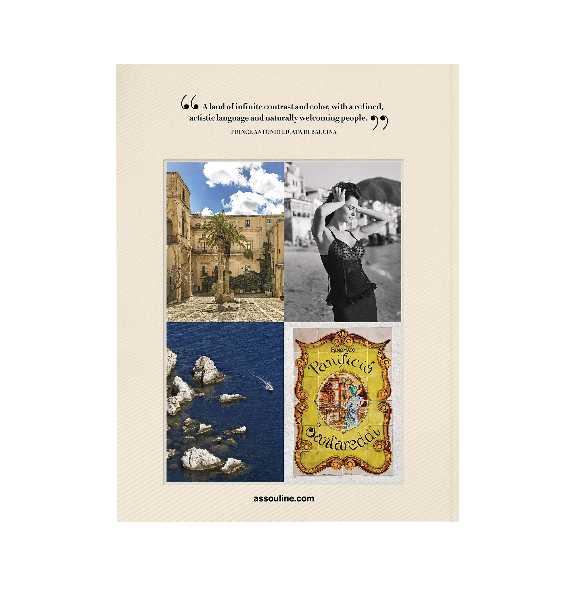 Image 3 of 4 - - Assouline Books Sicily Honor by Author Gianni Riotta. Linen hardcover book with 304 pages featuring over 200 illustrations. Language: English. Dimensions: W 10 x L 13 x D 1.5. Revel in the fascinating island of Sicily, where a blend of rich history, cultural diversity, and passionate traditions creates an unforgettable experience. From the ancient ruins of Taormina to the dramatic beauty of Mount Etna, the luxurious Villa Sant'Andrea and Grand Hotel Timeo offer stunning views and proximity
