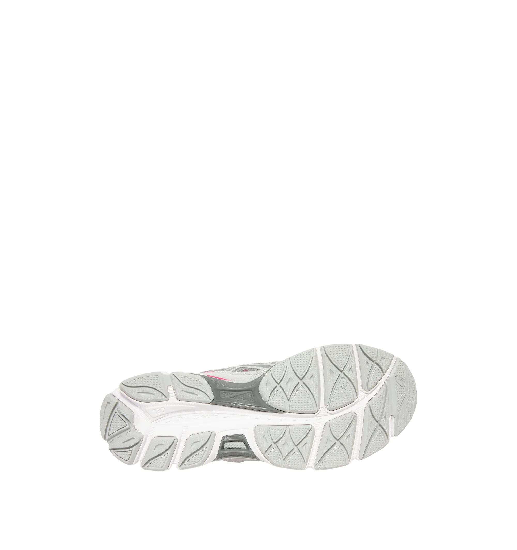 Image 4 of 5 - PINK - Asics Men's Gel-NYC Polar Sneaker featuring lace up closure, layered upper construction, rearfoot and forefoot GEL technology, suede and synthetic and fabric upper, fabric lining and rubber sole. 