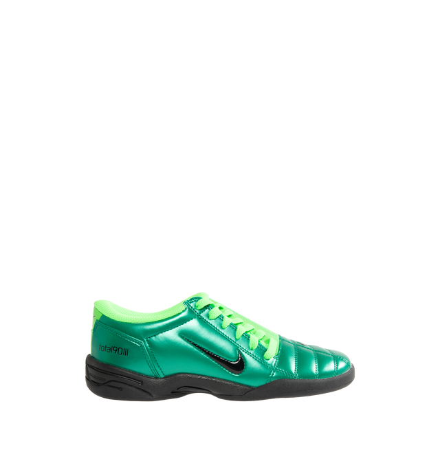Image 1 of 5 - GREEN - NIKE Total 90 Sneaker featuring flat rubber sole, synthetic leather upper, total 90 logos on each side, rubber outsole and padded collar.