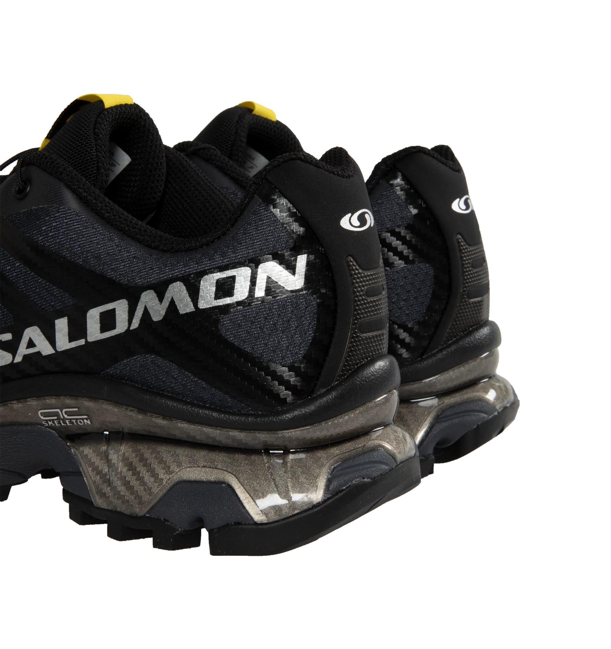 Image 3 of 5 - BLACK - SALOMON XT-4 OG Sneaker featuring Quicklace lacing system, full-length Agile Chassis Skeleton and soft, dual-density midsole component. Synthetic/textile upper. Rubber sole.  