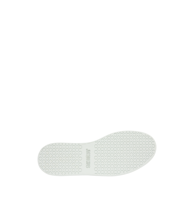 Image 4 of 5 - WHITE - JACQUEMUS The Ff Skate Sneakers featuring canvas upper, round toe, flat cotton laces, embroidered signature and monogram logos, rubber sole and canvas insole and lining. 100% cotton. Made in Portugal.