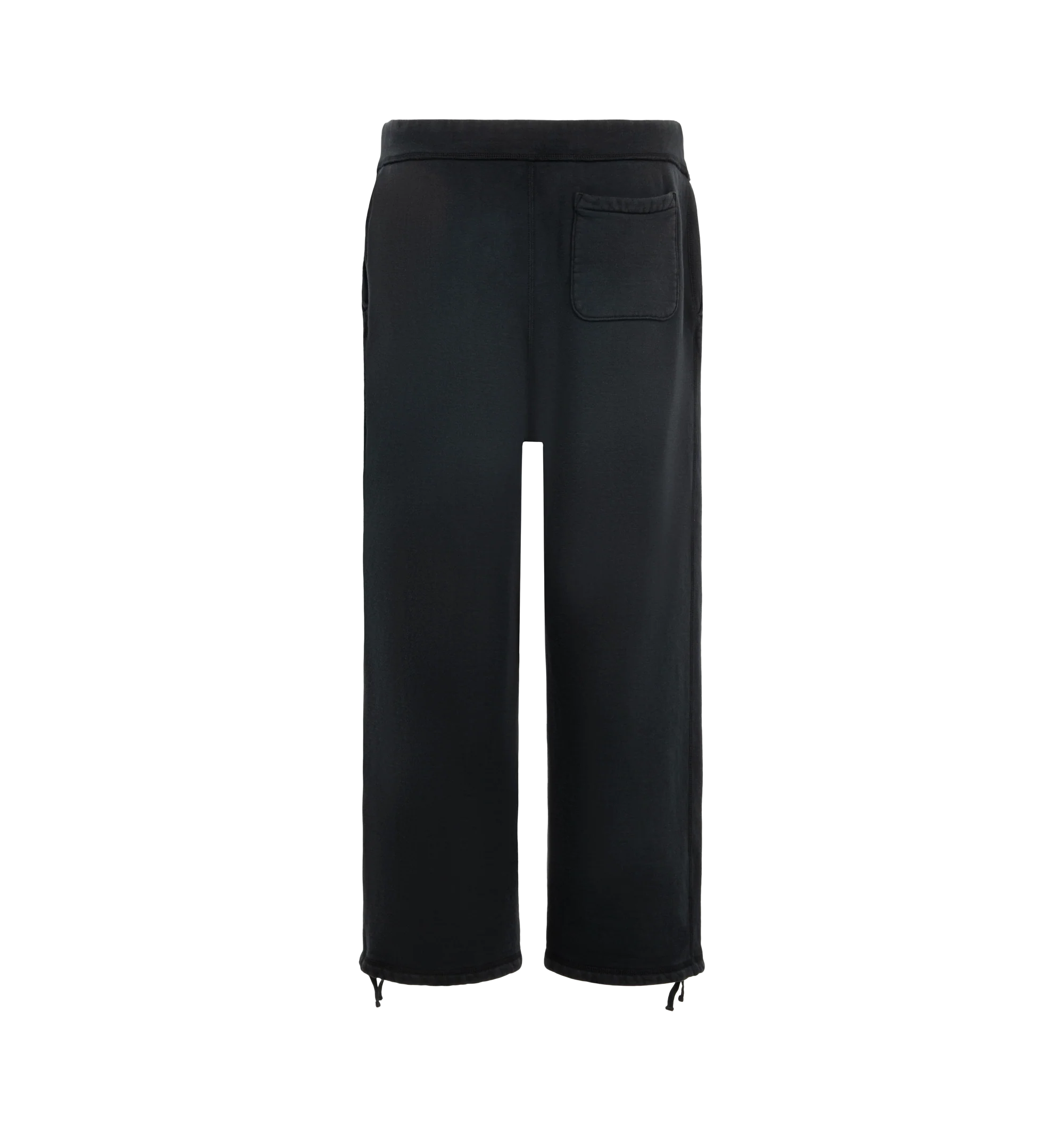 Image 2 of 3 - BLACK - A.Presse Men's Vintage Sweatpants are crafted from a vintage-inspired cotton and feature a relaxed fit with adjustable drawcords at the hems. Main Material: 100% Cotton. Made in Japan.