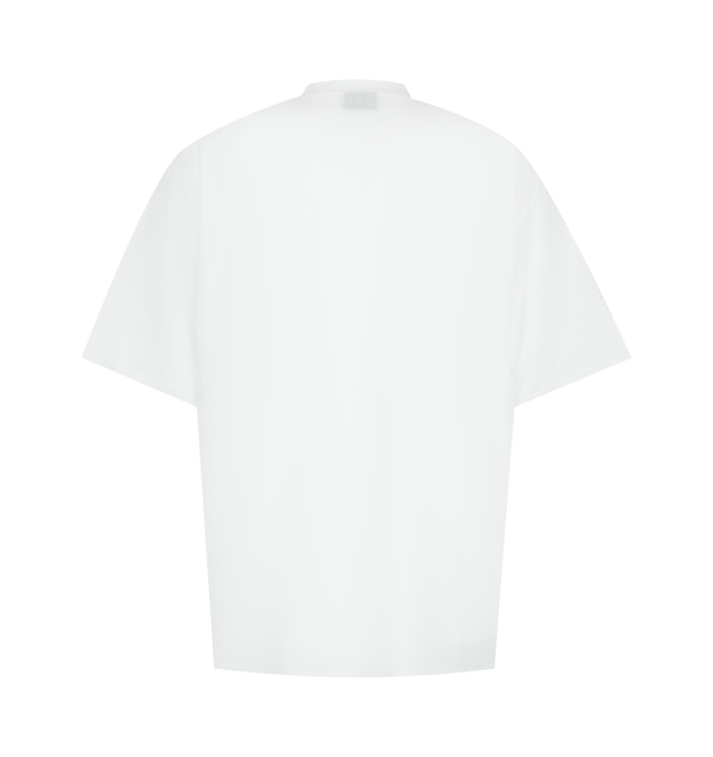 Image 2 of 2 - WHITE - BALENCIAGA The Window Medium Fit T-Shirt featuring dry jersey, crewneck, short sleeves, window artwork printed on the front. 100% cotton. Made in Portugal. 