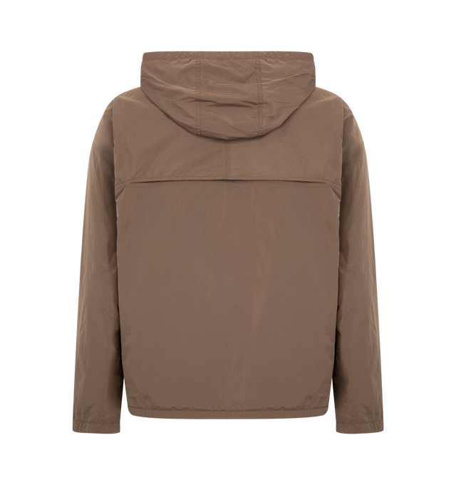 Image 2 of 3 - BROWN - THE ROW Orsin Jacket featuring zip front closure, hood with drawstring, zipped side pockets and regular fit. 100% polyamide. 
