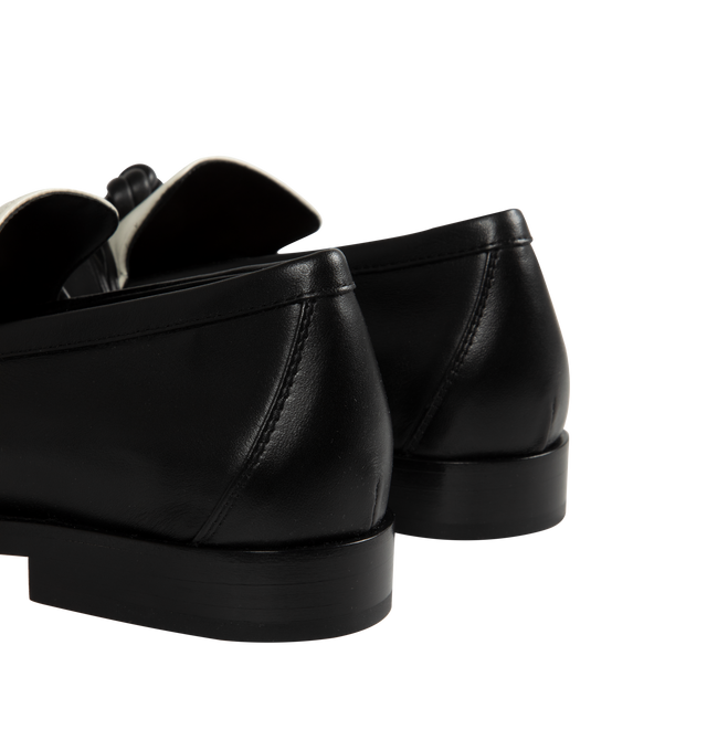Image 3 of 4 - BLACK - BOTTEGA VENETA Astaire Loafer featuring soft bi-colour calfskin leather with signature knot detail. Calfskin. Leather outsole. Made in Italy.