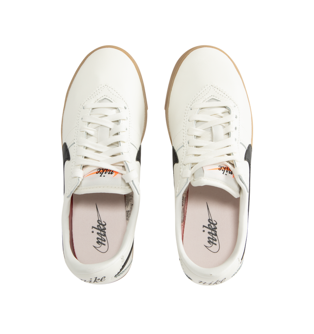 Image 5 of 5 - WHITE - NIKE Astrograbber Leather Sneaker featuring leather upper, rubber waffle outsole, low-cut silhouette, padded collar and foam midsole. 