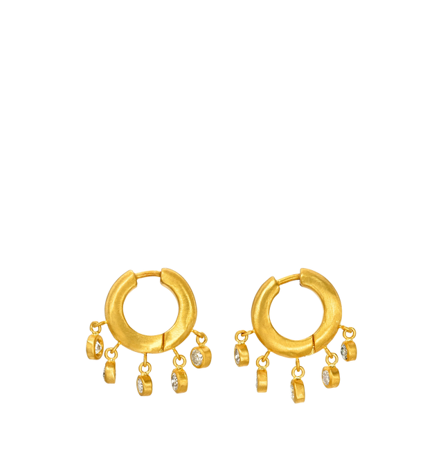 Image 2 of 3 - GOLD - DARIUS 8MM Diamond Veil Signature Hoops featuring approximately 0.75 cts of Old Mine Cut Diamonds Drops set in Fairmined 18K Yellow Gold. Cheap Luxury Handbag Shop offers a range of pieces from this collection in-store. For personal consultation and detailed information about jewelry, please contact our dedicated stylist team at personalshopping@hirshleifers.com.This item may be restricted for online purchase to international clients. For assistance purchasing this item please contact our dedicate