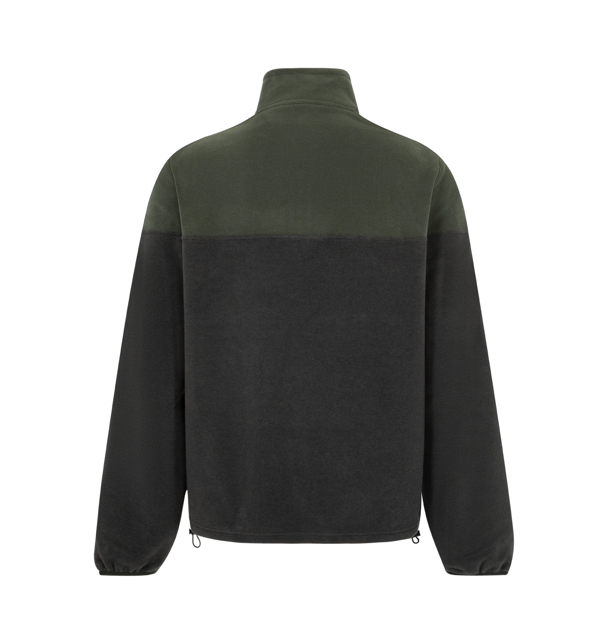Image 2 of 2 - GREEN - Canada Goose Men's Loma Fleece Half Zip is crafted from Italian-made poly cotton fleece with a brushed face for a soft, comfortable feel against the skin. Designed as a versatile layering piece, this half-zip fleece features a two-layer collar, elasticated cuffs, and an adjustable hem with a shock cord for a customizable fit. Main Material: 58% Polyester, 42% Cotton. Fabric: Poly Cotton Fleece. Details: Two-Layer Collar, Elasticated Cuffs, Adjustable Shock-Cord Hem. Fabric Made in Ita