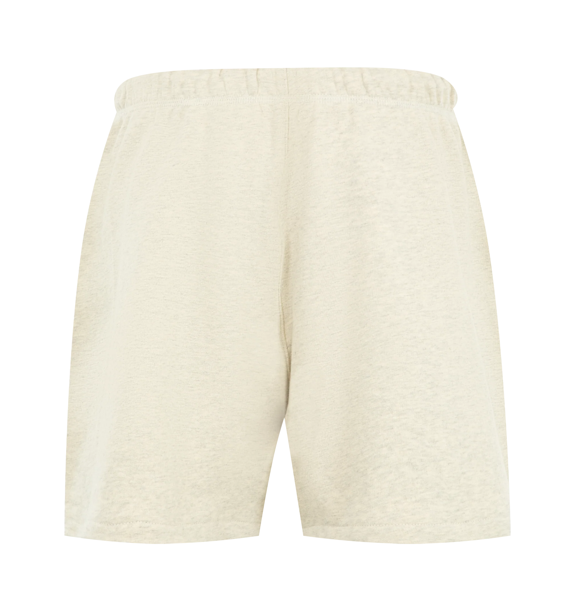 Image 2 of 3 - NEUTRAL - Fear of God Essentials Womens Classic Sweatshorts are crafted from heavyweight cotton fleece with a pigment-dyed finish. Feature a relaxed classic fit, elasticized waistband with adjustable drawcord and bungee, side-seam pockets, and signature Essentials label. Main Material: 100% Cotton. Imported.