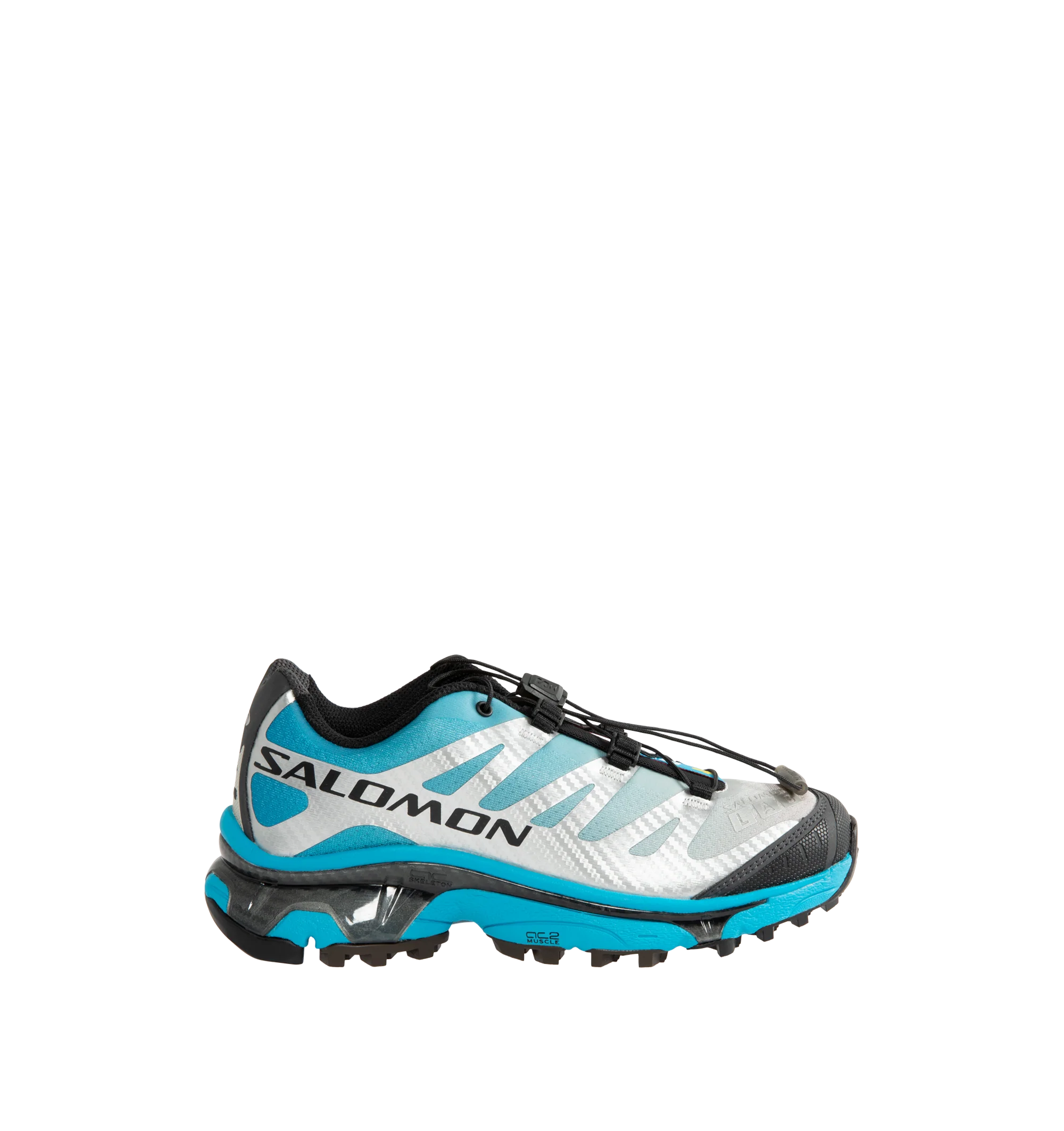 Image 1 of 5 - BLUE - Salomon Men's XT-4 OG Sneakers are crafted with a lightweight textile and synthetic upper and feature the brand's Agile Chassis System, Quicklace technology, and dual-density EVA cushioning for exceptional stability and comfort. Reviving one of Salomon's iconic trail-running silhouettes, these designer sneakers combine technical performance with archival outdoor style, delivering superior support, durability, and all-terrain traction for both city streets and rugged trails. Main Materi