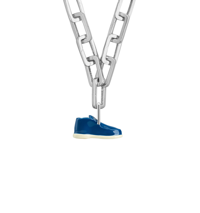 Image 7 of 7 - BLACK - Poubel by The Gstaad Guy Shoe Pendant. All pendants are made of .925 sterling silver, and are hand-painted using non-toxic lead-free enamel. Links sold separately. Cheap Luxury Handbag Shop offers a range of initial pieces from this collection in-store. For personal consultation and detailed information about jewelry, please contact our dedicated stylist team at personalshopping@hirshleifers.com
