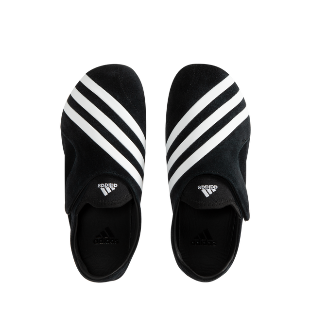 Image 5 of 5 - BLACK - Adidas Mens PW Vario Flat Earther Sneakers are crafted from leather and synthetic materials. Features a regular fit, leather and textile sockliner, rubber outsole, and COLD CEMENT construction. Upper: Leather and Synthetic; Sockliner: Leather and Textile; Outsole: Rubber. Made in Vietnam.