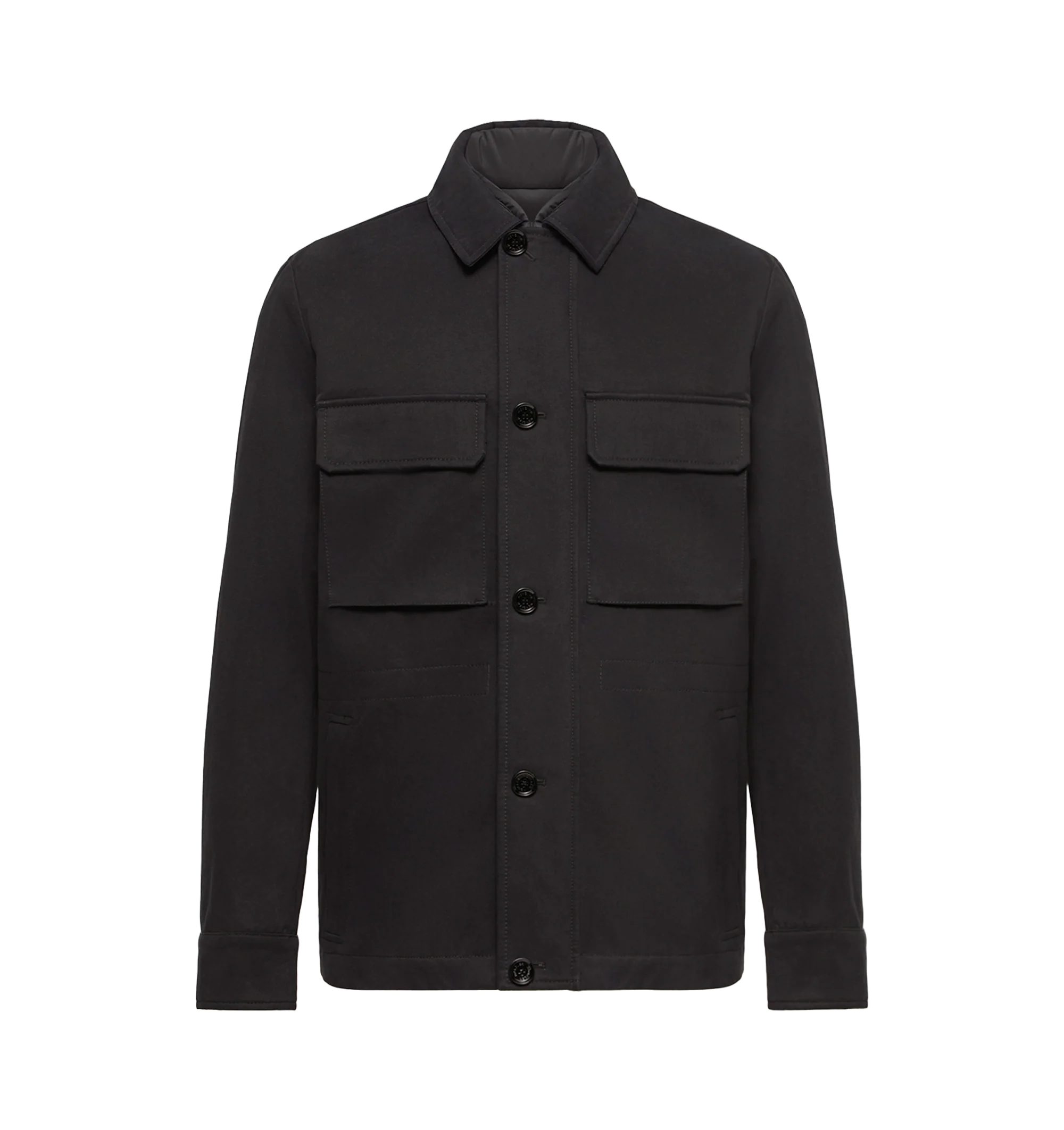 Image 1 of 1 - BLACK - Moncler Mens Thaldrik 3-in-1 Jacket is crafted from cotton and features a detachable AirSoft down-filled vest for versatile styling. Features a front zip and button closure, adjustable drawstring waist, zip pockets, interior patch and zip pockets, adjustable snap-button cuffs and hem, and a leather logo patch. Main Material: Jacket: 100% Cotton; Vest: 100% Polyester; Vest Fill: 90% Down, 10% Feather; Leather Trim: Cow Leather. Made in Romania.
