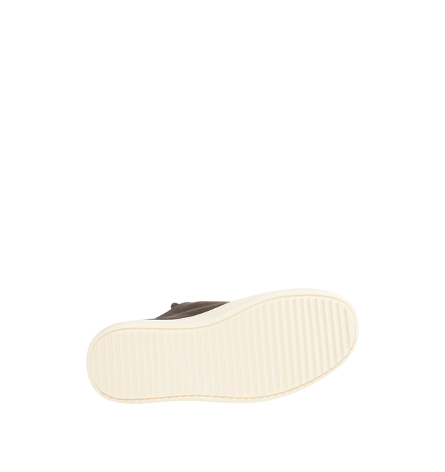 Image 4 of 5 - BROWN - RICK OWENS Extreme Low Sneaks featuring low-top sneakers crafted from supple suede with a soft, brushed finish, lace up closure, round toe and rubber sole. Leather (suede). Made in Italy.