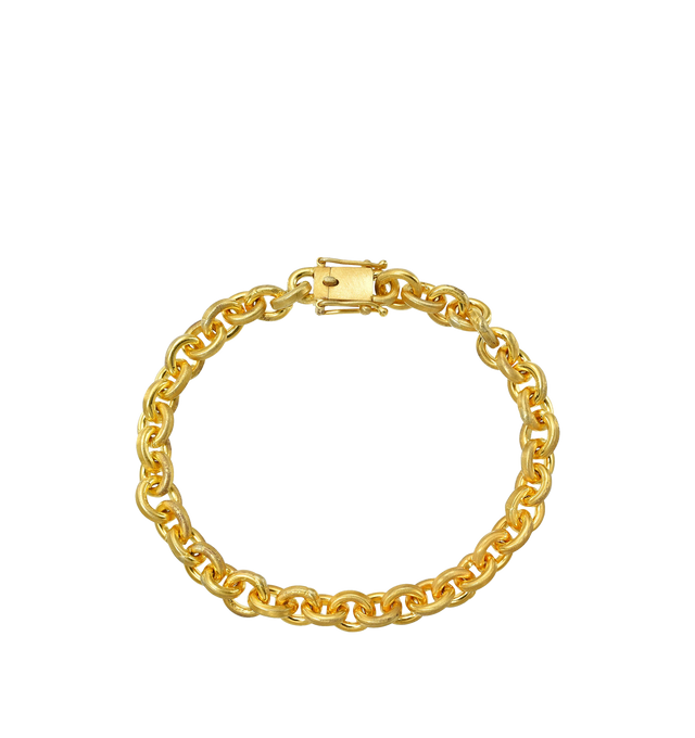 Image 1 of 1 - GOLD - DARIUS Oversized Signature Chain Bracelet featuring 7" oversized chain link bracelet in 18K gold. Cheap Luxury Handbag Shop offers a range of pieces from this collection in-store. For personal consultation and detailed information about jewelry, please contact our dedicated stylist team at personalshopping@hirshleifers.com.This item may be restricted for online purchase to international clients. For assistance purchasing this item please contact our dedicated stylist team at personalshopping@hirs