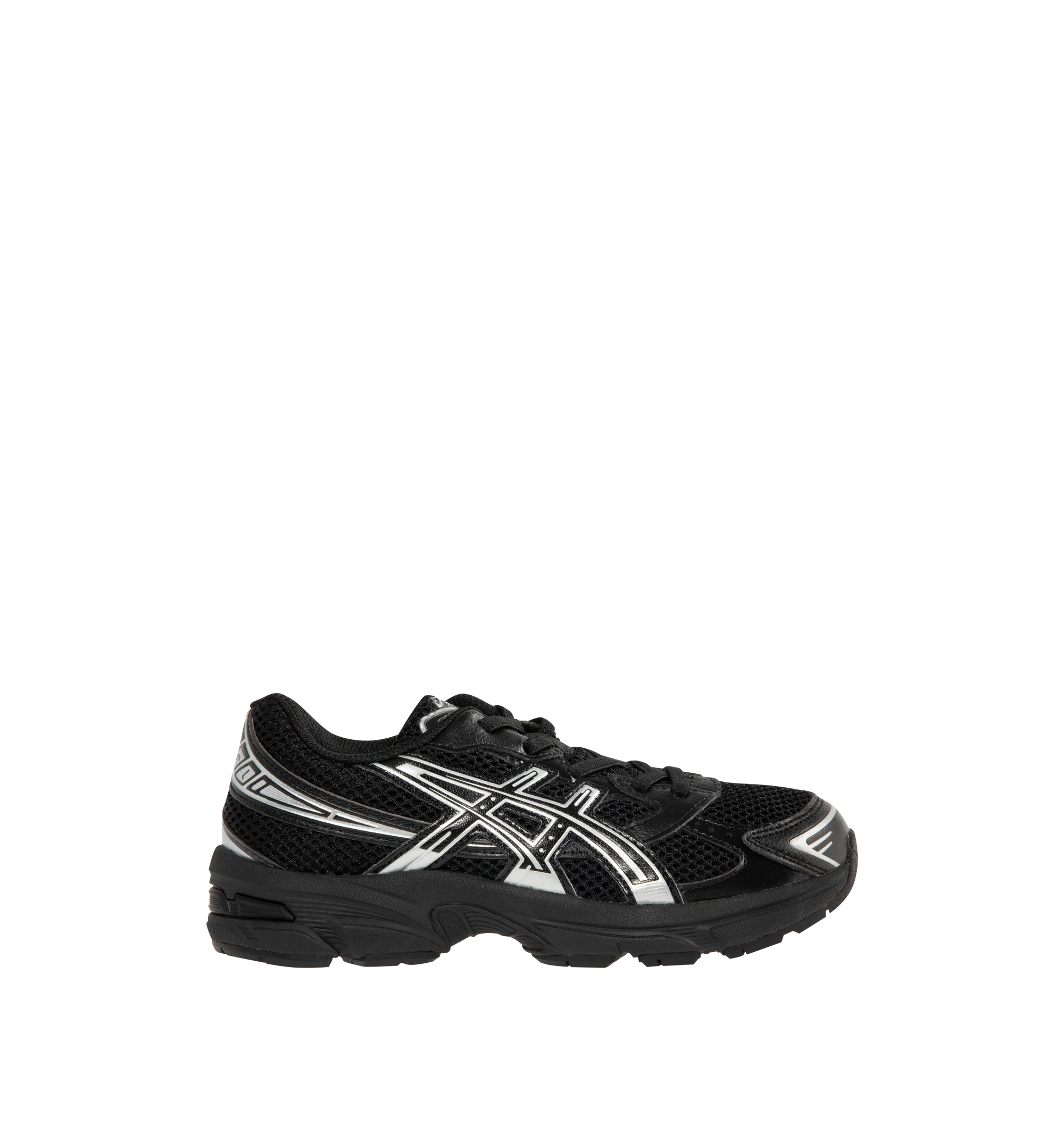 Image 1 of 5 - BLACK - Asics GEL-Kayano 14 Sneakers are lace-up style with rip-stop underlays, GEL cushioning, and TRUSSTIC support system. Unisex style in men's sizing. Imported from Indonesia.
