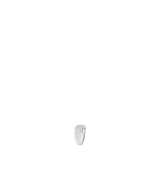 Image 1 of 2 - SILVER - FOUNDRAE Pave Diamond Medium Bail Link featuring 18k gold. Diamond Weight: 0.2754 ct. Measures: 11mm in Height and 6mm in max width. Size tapers to 2.4mm. Link opens inward with push gate spring closure. Cheap Luxury Handbag Shop offers a range of initial pieces from this collection in-store. For personal consultation and detailed information about jewelry, please contact our dedicated stylist team at personalshopping@hirshleifers.com.