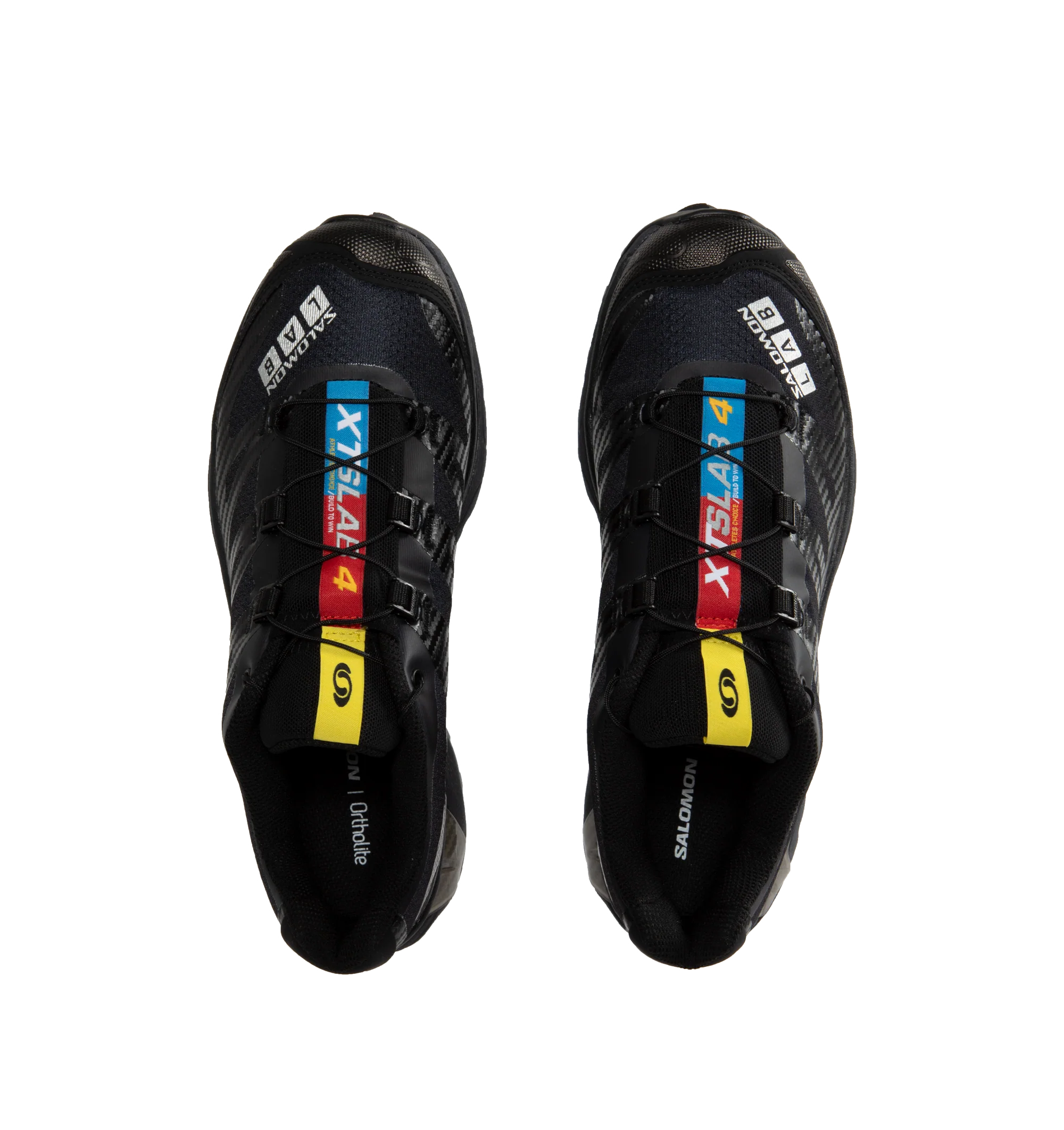 Image 5 of 5 - BLACK - SALOMON XT-4 OG Sneaker featuring Quicklace lacing system, full-length Agile Chassis Skeleton and soft, dual-density midsole component. Synthetic/textile upper. Rubber sole.  