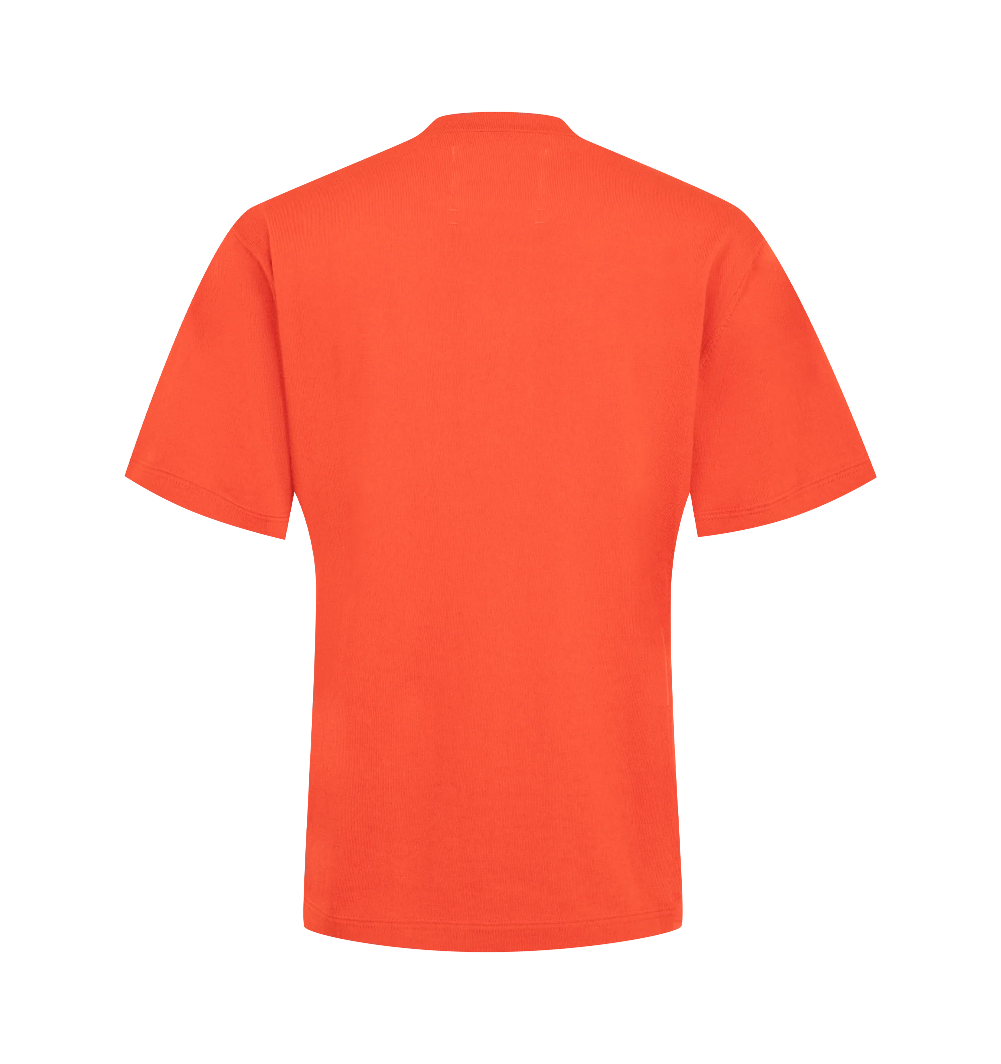 Image 2 of 2 - RED - Extreme Cashmere Women's N268 Cuba T-Shirt is crafted from a lightweight cotton and cashmere blend and features a classic crew neckline with short sleeves for a soft, breathable feel. This designer knit T-shirt combines the comfort of airy cotton with the luxurious softness of cashmere, making it a versatile everyday wardrobe essential. Main Material: 70% Cotton, 30% Cashmere. 