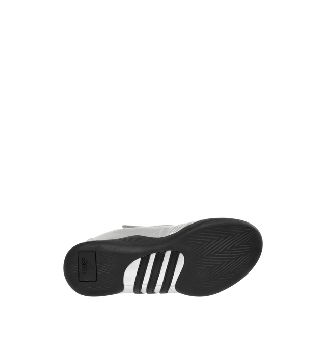 Image 4 of 5 - SILVER - ADIDAS Brain Dead Techwondo Sneaker featuring regular fit, leather and synthetic upper, leather liner, rubber outsole and cold cement construction.  